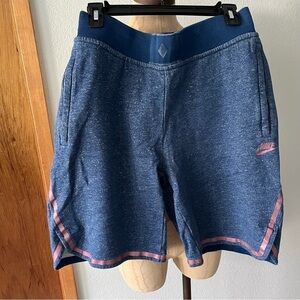 NIKE x PIGALLE sz M Blue Sweatshorts Basketball Shorts Nikelab Fleece 872896